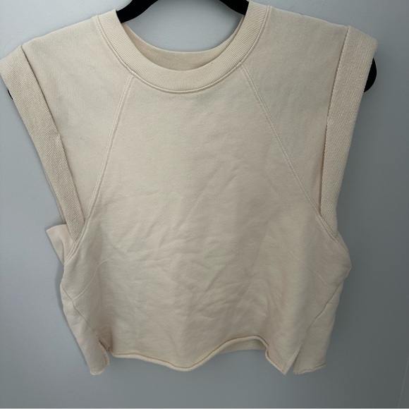 Frame $168 Women's White Crewneck Roll
Sleeve Sweatshirt Sweater Size XS - Picture 3 of 5